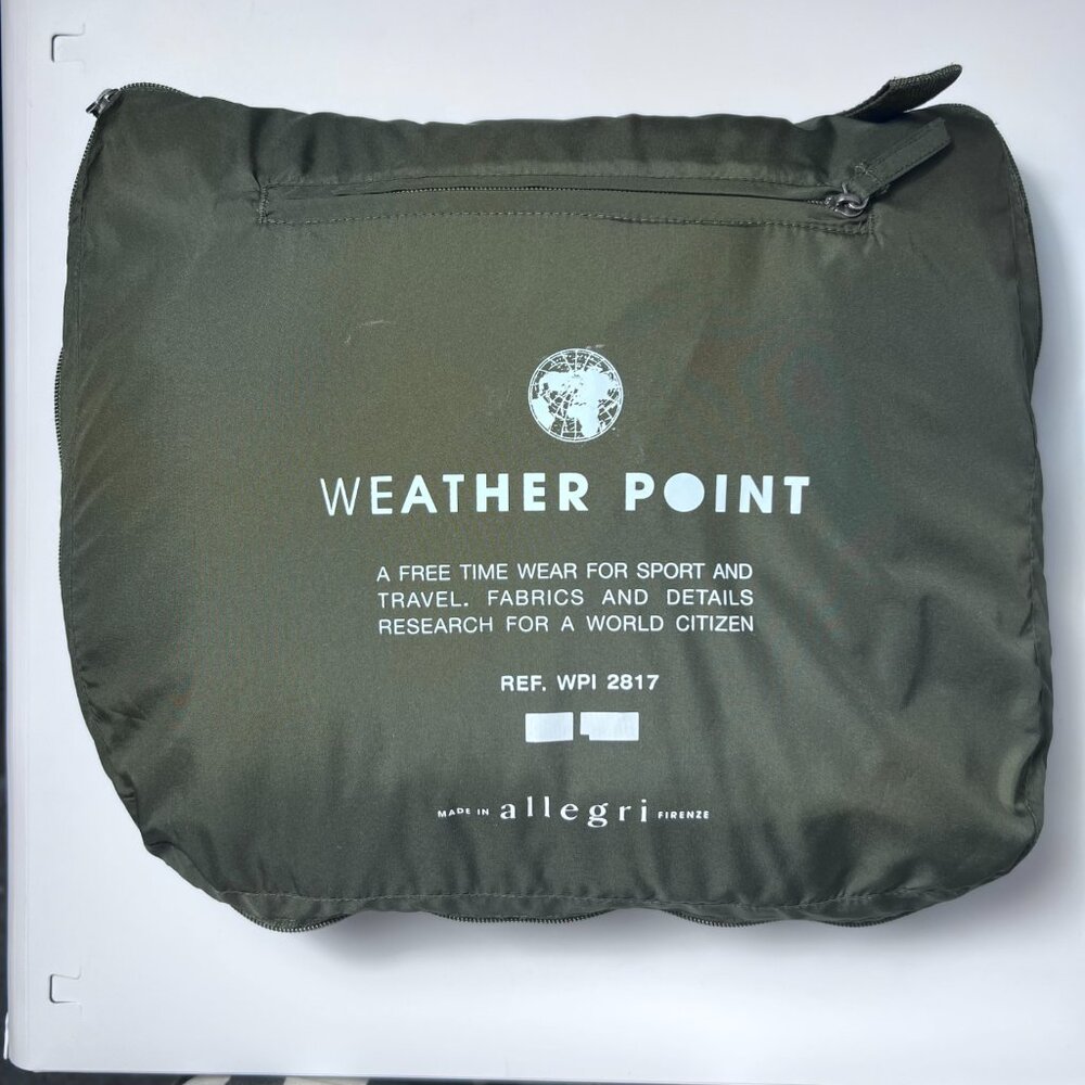 ALLEGRI Weather Point light long‎ jacket/converts in to a bag, Olive green Men L - Picture 2 of 6